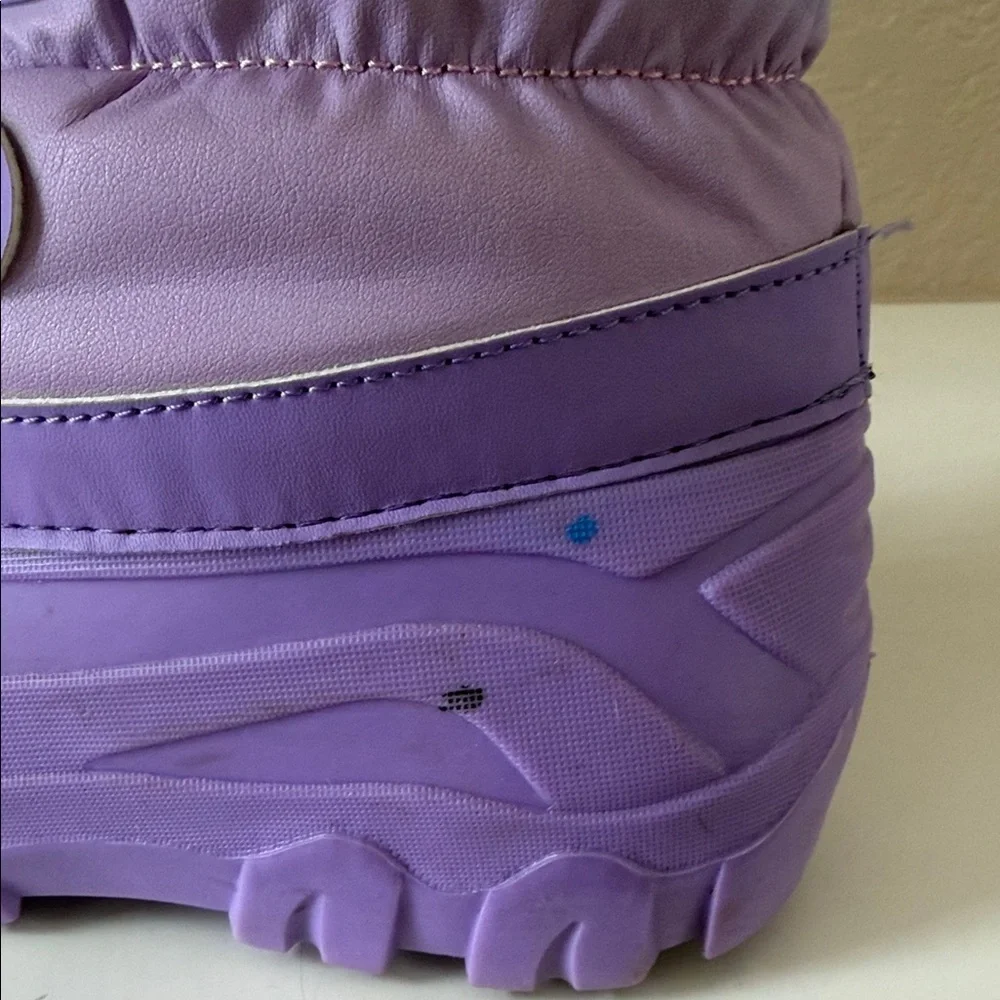 Girls Purple and Pink Winter Boots